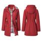 🌧️👗✨ Wasserdichte lange Trenchcoats mit Kapuze für Damen