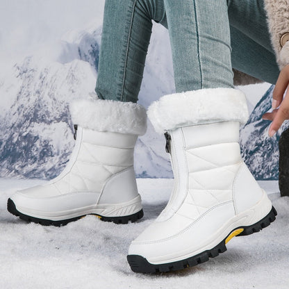 🎅 Festliche Vorratssale💥👢Rutschfeste, warme Schneestiefel mit Reißverschluss für Damen✨