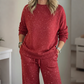 💎Glitzer Lounge-Set - Kuscheliger Pullover & Hose für festliche Gemütlichkeit