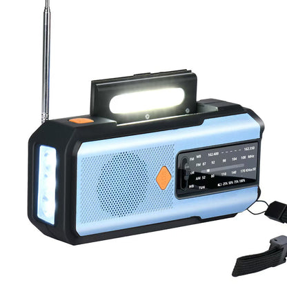 📻🔋Outdoor-Multifunktionsradio mit Powerbank, Solar & Handkurbel 📡⚡Notfallradio für Camping & Wanderungen – immer Strom, immer informiert, wetterfest & kompakt