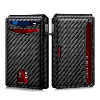 💳 Minimalistische Herrenbrieftasche – RFID-Blockierung + Schnellzugriff + Schlank Design!