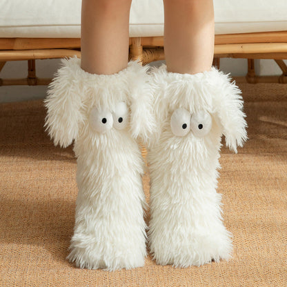 💗LETZTER TAG DES SALE⌛💥1+1 gratis🔥🧦Damen Plüsch-Bodensocken, rutschfest & warm❄️🎁