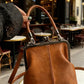 🔥Letzter Tag: 60% Rabatt! ⏰👜Damen Kiss Lock Crossbody Bag mit Top Handle🎁