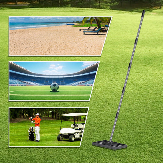 🔥Letzter Tag: 60% Rabatt! ⏰⛳🌱 Edelstahl Rasenplanierer & Garten-Rechen – Präziser Nivellierer für Golf, Rasen & Sandflächen