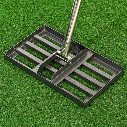 🔥Letzter Tag: 60% Rabatt! ⏰⛳🌱 Edelstahl Rasenplanierer & Garten-Rechen – Präziser Nivellierer für Golf, Rasen & Sandflächen
