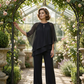 🔥50% RABATT! ✨Eleganter Zweiteiler für Damen – Bluse mit Asymmetrischem Saum & Weite Hose | Bequem, Stilvoll & Perfekt für Alltag und Freizeit👗