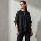 🔥50% RABATT! ✨Eleganter Zweiteiler für Damen – Bluse mit Asymmetrischem Saum & Weite Hose | Bequem, Stilvoll & Perfekt für Alltag und Freizeit👗