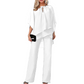 🔥50% RABATT! ✨Eleganter Zweiteiler für Damen – Bluse mit Asymmetrischem Saum & Weite Hose | Bequem, Stilvoll & Perfekt für Alltag und Freizeit👗