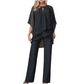 🔥50% RABATT! ✨Eleganter Zweiteiler für Damen – Bluse mit Asymmetrischem Saum & Weite Hose | Bequem, Stilvoll & Perfekt für Alltag und Freizeit👗