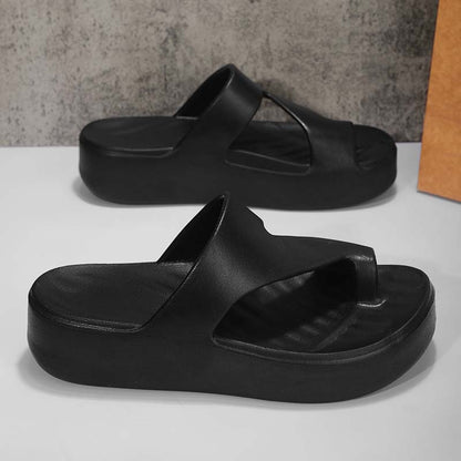 🔥Letzter Tag: 60% Rabatt!⏰🩴Sandalen mit Plateau-Absatz und Zehensteg für Damen🏖️