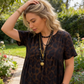 💞Neuankunft 60% Rabatt👗Damen V-Ausschnitt Leopard Druck Maxi Kleid mit kostenloser Halskette📿💎