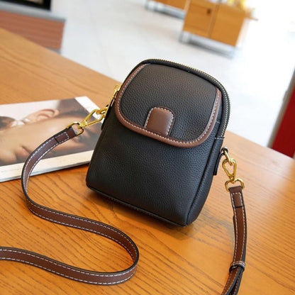 🔥Letzter Tag: 60% Rabatt! ⏰🎒Klassische Umhängetasche aus PU-Leder für Frauen mit doppellagigem Reißverschluss🎁