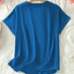 🏖️ Sommersalg 60 % rabatt 🏝️👚Modisches lockeres einfarbiges Kurzarm-Oberteil🍃