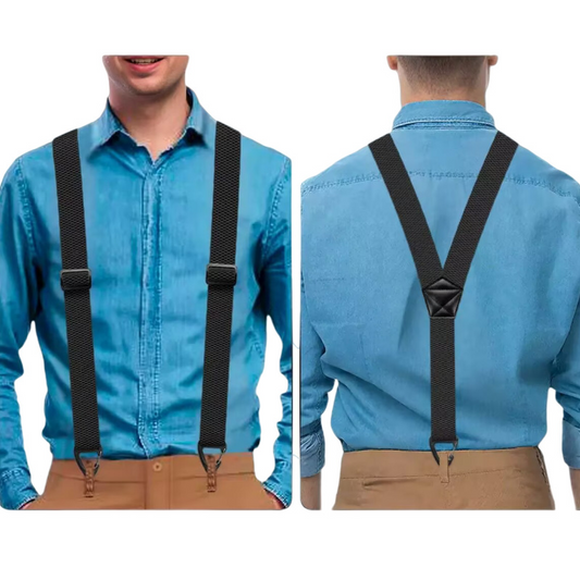 ⏳Limitiertes 50 % Rabatt⏰👔🔗👖Hosenträger für Herren mit X-förmigem Rücken und Hakenverschlüssen🎁