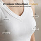V-Ausschnitt Rippen Top – formanpassende Stretch-Qualität, atmungsaktiv & weich – in 7 Farben & Größen S–2XL – Perfekt als Basic Layer