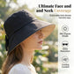 🏖️ Sommer-Sale 60% Rabatt 🏝️👒 🎀Damen-Sonnenhut mit Schleife und breiter Krempe – faltbar, 360°-Schutz🎁