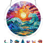 🔥Letzter Tag: 60% Rabatt!⏰🎐🌈Acryl Sonnenuntergang & Meer Puzzle Fensterhänger🍃