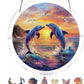🔥Letzter Tag: 60% Rabatt!⏰🎐🌈Acryl Sonnenuntergang & Meer Puzzle Fensterhänger🍃