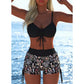 📢📢Letzter Tag 60% Rabatt!! ⏰👙Damen Bikini Set – Kordel-Top & Boyshorts, Verschiedene Designs🩱 Für Strand & Pool