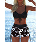 📢📢Letzter Tag 60% Rabatt!! ⏰👙Damen Bikini Set – Kordel-Top & Boyshorts, Verschiedene Designs🩱 Für Strand & Pool