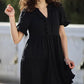 🏖️ Sommer-Sale 60% Rabatt 🏝️👗Damen-Stufenkleid mit Rüschenbesatz und V-Ausschnitt👚