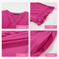 🏖️ Sommer-Sale 60% Rabatt 🏝️👗Damen-Stufenkleid mit Rüschenbesatz und V-Ausschnitt👚