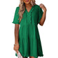 🏖️ Sommer-Sale 60% Rabatt 🏝️👗Damen-Stufenkleid mit Rüschenbesatz und V-Ausschnitt👚
