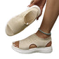 🏖️ Sommer-Sale 60% Rabatt 🏝️👡Damen Strick-Plateausandalen ✨Atmungsaktive bequeme Sommersandalen mit weicher Sohle für Stadt & Spaziergänge