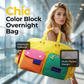 📢📢60%Rabatt!!🥳💞50K+VERKAUFT!🏆🛍️👜Lässige Reisetasche mit Farbblock-Design🧳🎁