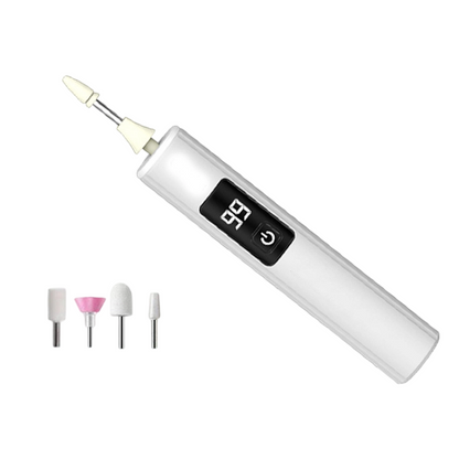 🥳💞 Über 50.000 Stück verkauft!⚡💅Professionelles elektrisches Nagelfeilen-Set mit Digitaldisplay & 4 Aufsätzen – Kabellos, ergonomisch für Heim-Maniküre & Pediküre🎁