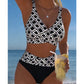 🏖️ Sommer-Sale 60% Rabatt 🏝️👙Damens Hochtailliertes Zweiteiliges Bikini-Set 🌊