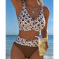 🏖️ Sommer-Sale 60% Rabatt 🏝️👙Damens Hochtailliertes Zweiteiliges Bikini-Set 🌊
