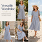 🏖️Sommer-Sale 50% RABATT🏝️👗Damen Lässiges Gestreiftes Kleid in Relaxed-Fit✨