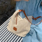🏖️ Sommer-Sale 60% Rabatt 🏝️👜🛍️Beige Strick-Wickeltasche geräumig | Sommer Schultertasche für Strandspaziergänge, Brunch und Resort-Tage🎁
