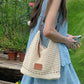 🏖️ Sommer-Sale 60% Rabatt 🏝️👜🛍️Beige Strick-Wickeltasche geräumig | Sommer Schultertasche für Strandspaziergänge, Brunch und Resort-Tage🎁