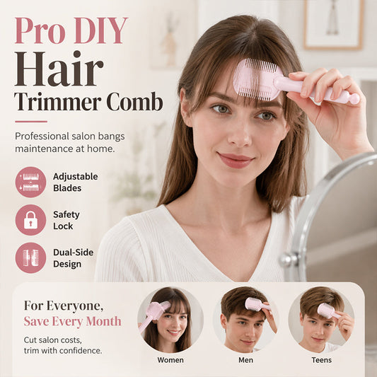 🔥Heute -50%!✂️Tragbarer 2-in-1 Haarschneidekamm