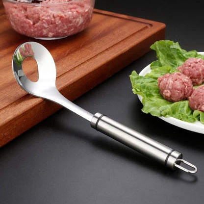 🥳💞 Über 82.000 Stück verkauft!🍡Abtropflöffel für Fleischbällchen | Sauberes Servieren ohne Kleckern, auch für Eis & Melone 🍨🍉