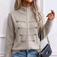 🔥Letzter Tag: 60% Rabatt!⏰🧥Lässige Damen-Strickjacke mit doppeltem Reißverschluss🎁