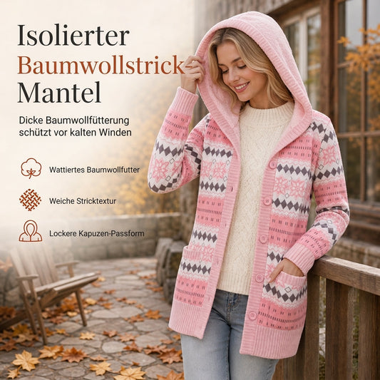 🔥Letzter Tag: 60% Rabatt!⏰🧥Damen mittel-langer Hoodie mit Kapuze, Baumwollfutter🎁