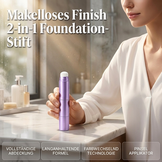 💥1+1 gratis🏆💥Über 35.000 Stück verkauft!💄2-in-1 Foundation-Stick – Farbwechselnd & perfekte Deckkraft🎁